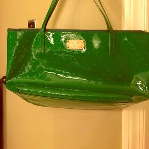 Kelly  green tote
